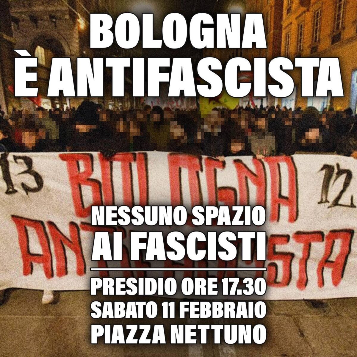 Presidio antifascista Sabato 11 Febbraio – nessun spazio ai fascisti