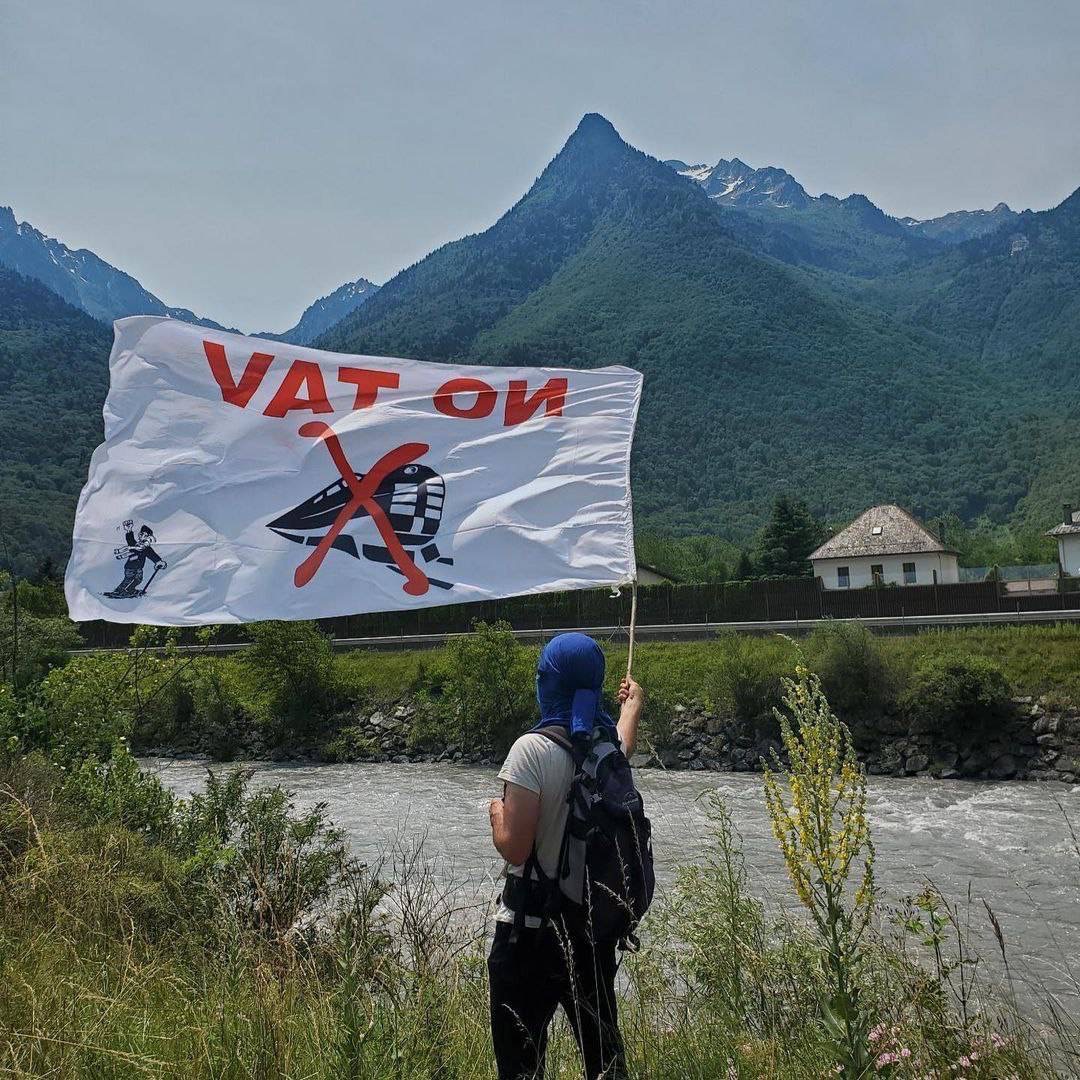 Manifestazione NOTAV in Val Maurienne